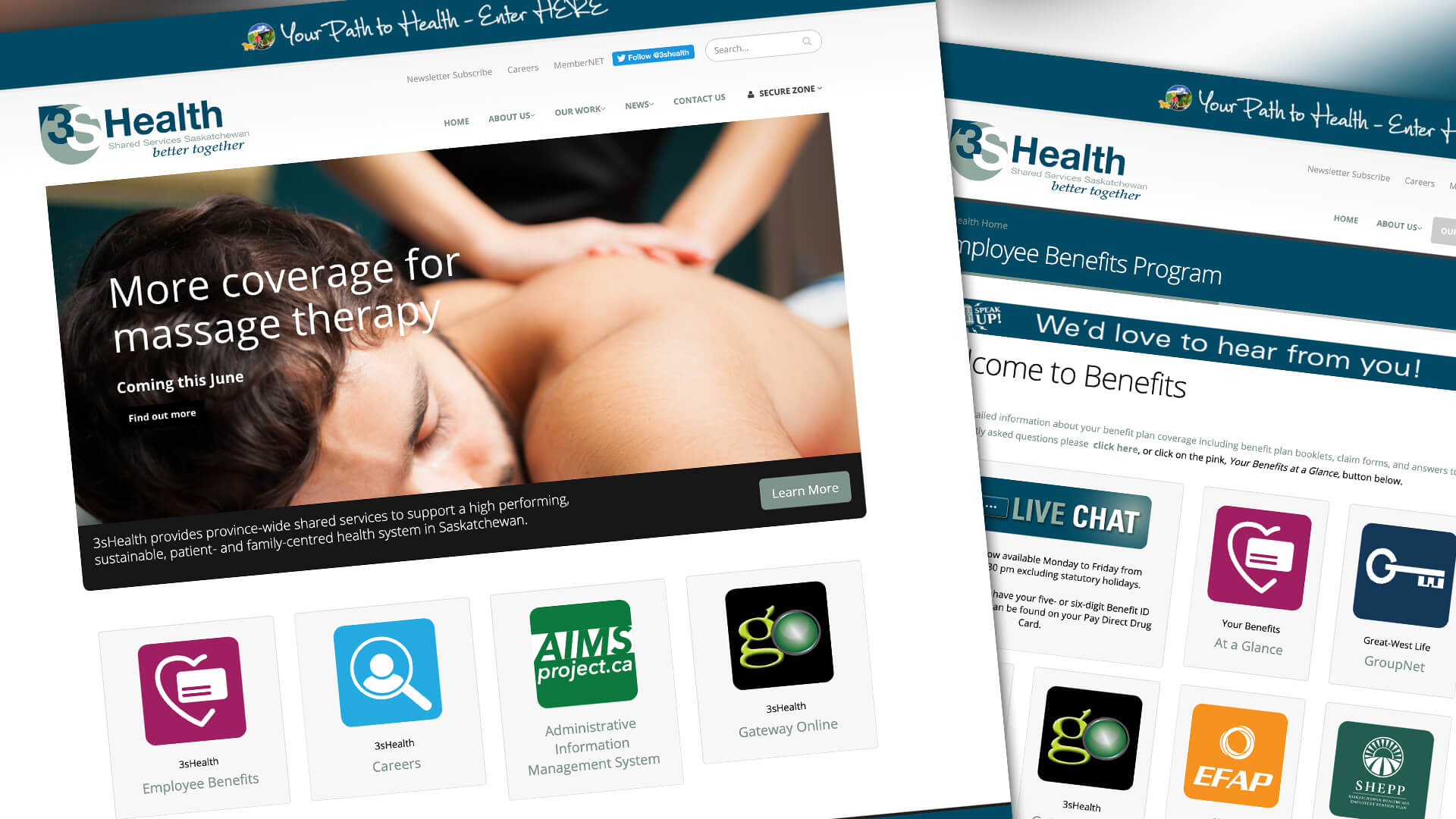 3sHealth, Website, Clarity and Care in Every Click, Portfolio Image