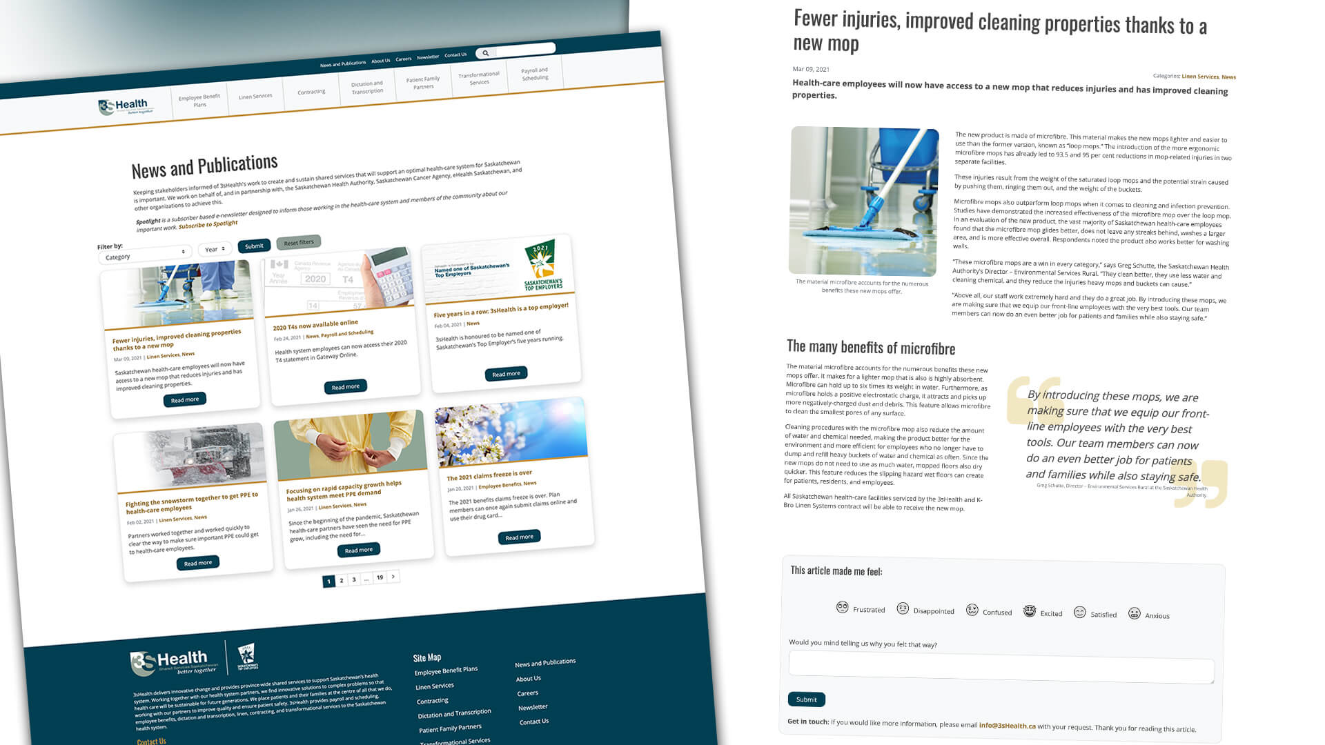 3sHealth, Website, Built to Serve, Portfolio Image, 