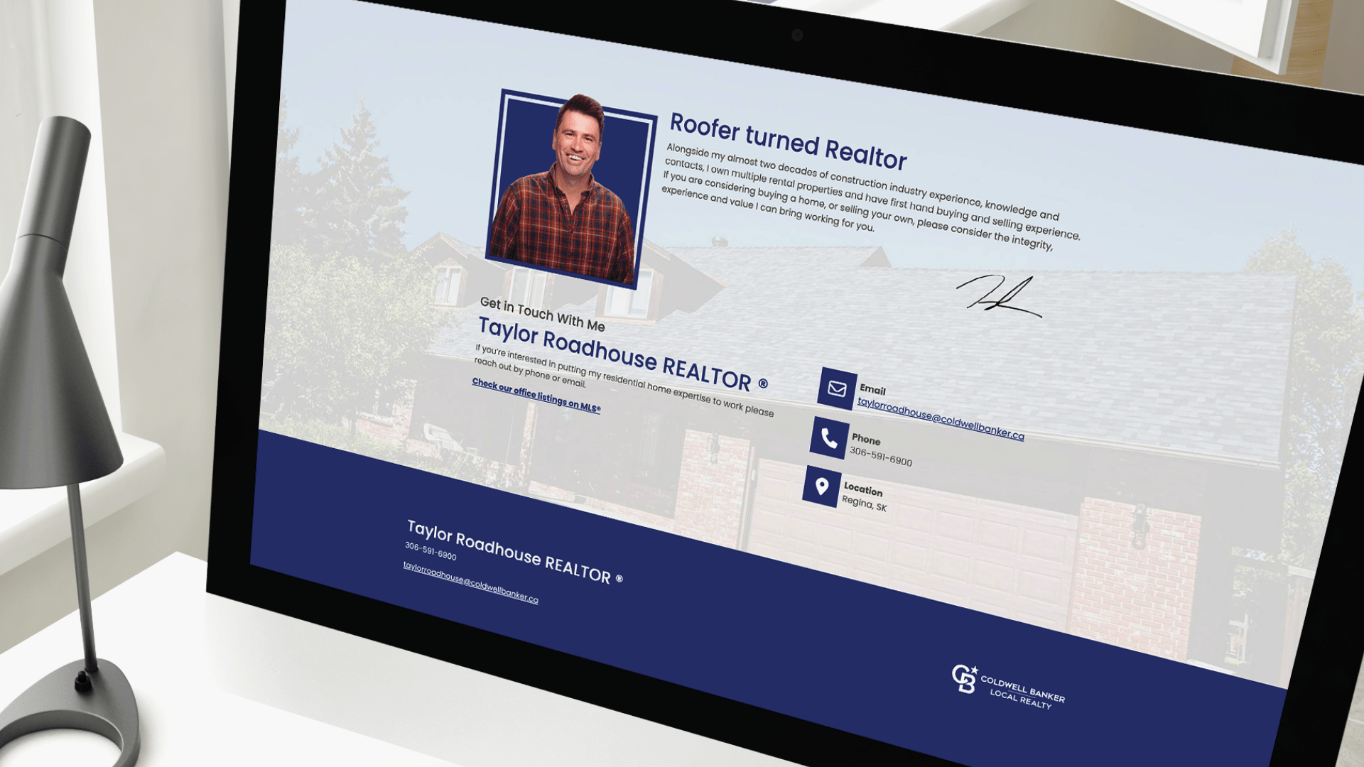 Roadhouse Roofing, Website, From Rooftops to Real Estate, Portfolio Image, 