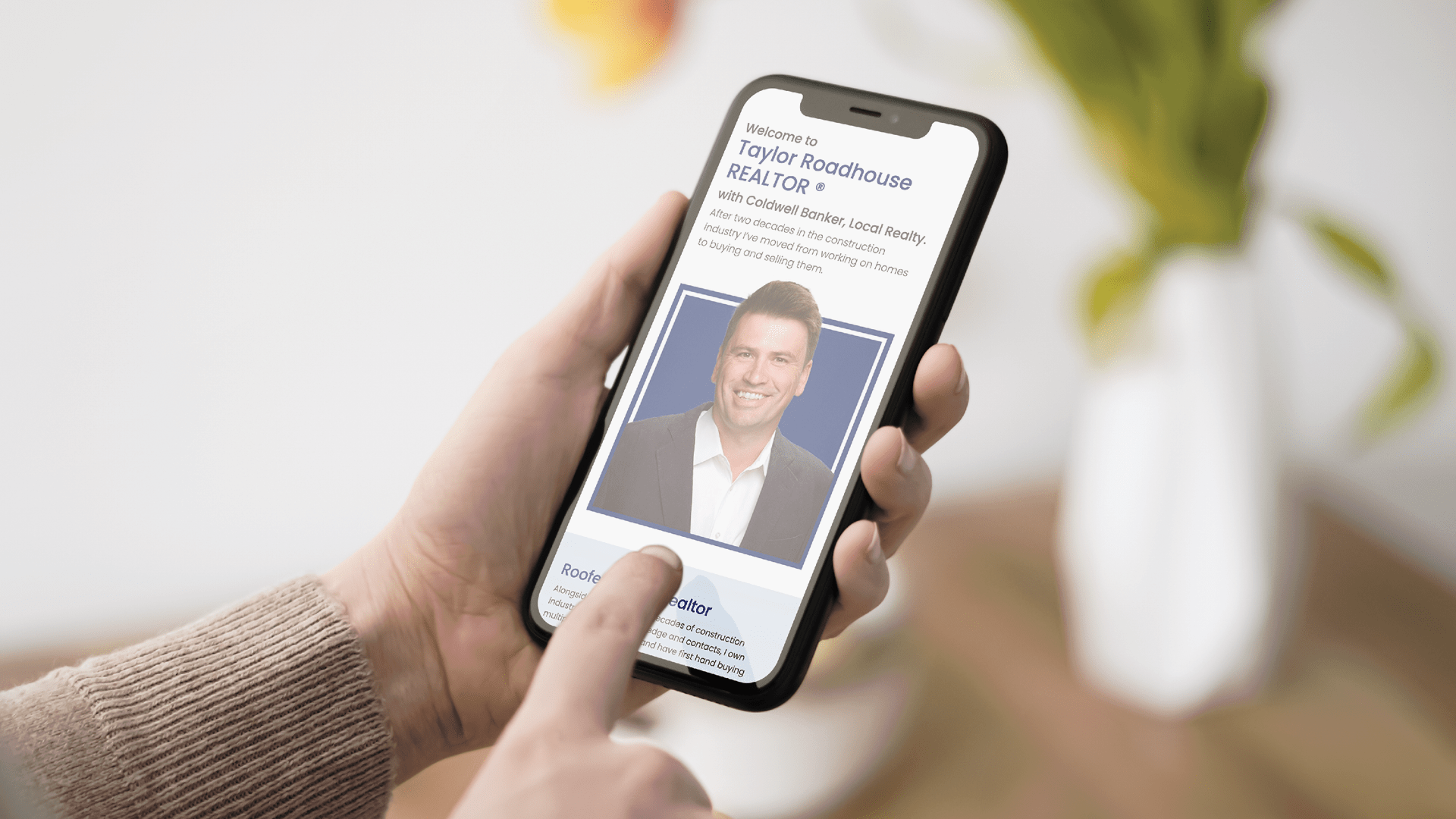 Roadhouse Roofing, Website, From Rooftops to Real Estate, Portfolio Image, 