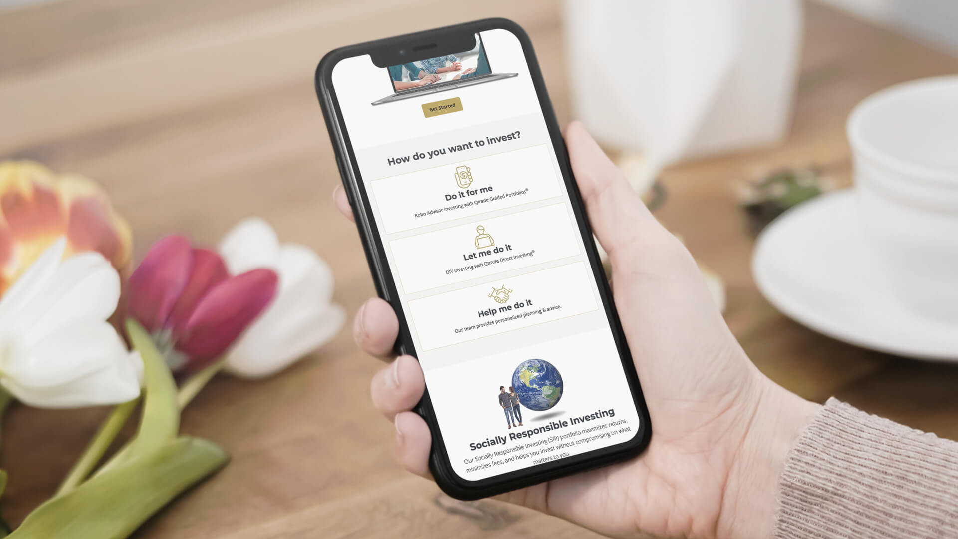 Innovation Wealth, Website, Banking on Flexibility, Portfolio Image, 