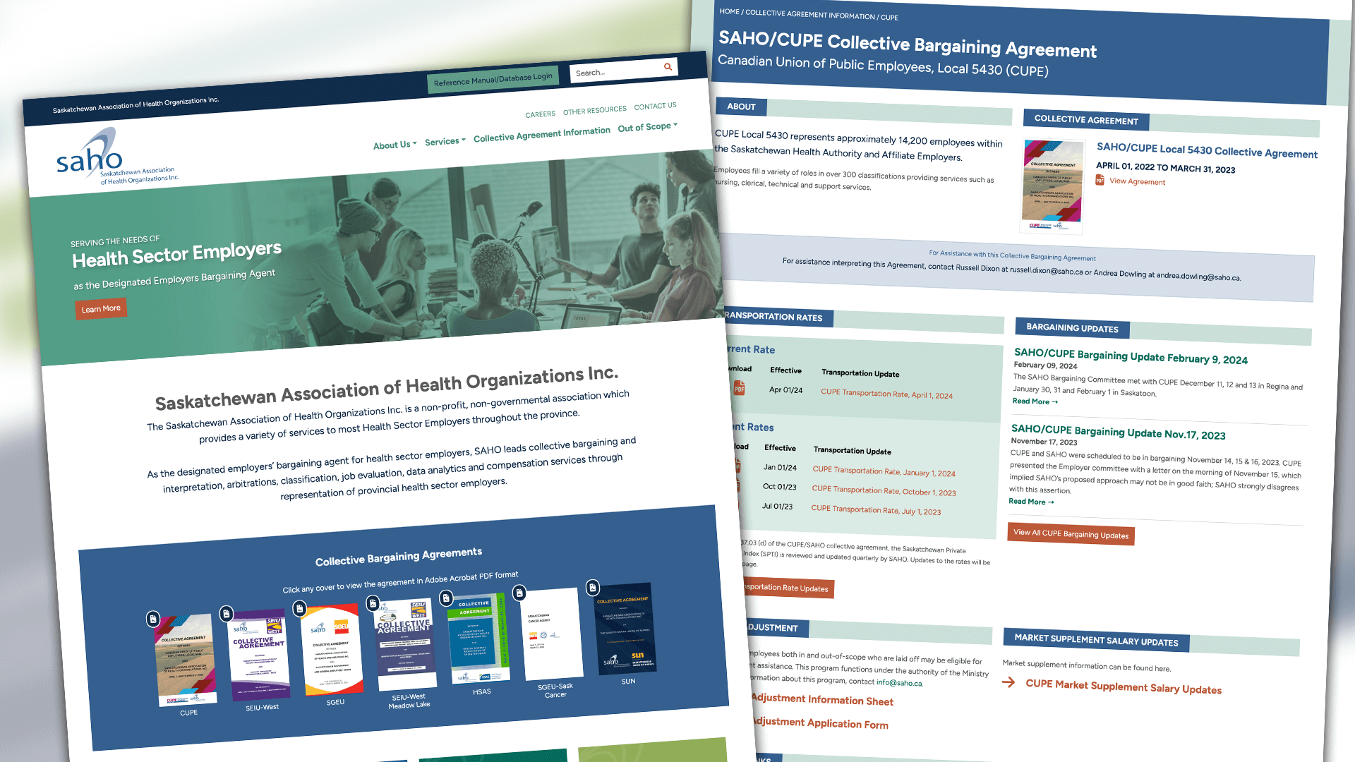 SAHO, Website, Same Partner, New Platform, Portfolio Image